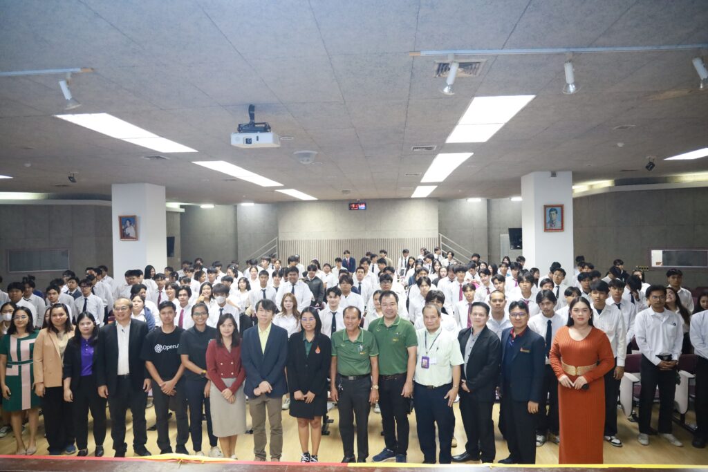 นางสาวเบญสิร์ยา ปานปุญญเดช จาก สวส. มทร.ธัญบุรี ร่วมบรรยายพิเศษด้านการประยุกต์ใช้ AI เพื่อเพิ่มประสิทธิภาพการทำงานแก่นักศึกษาในโครงการปัจฉิมนิเทศ