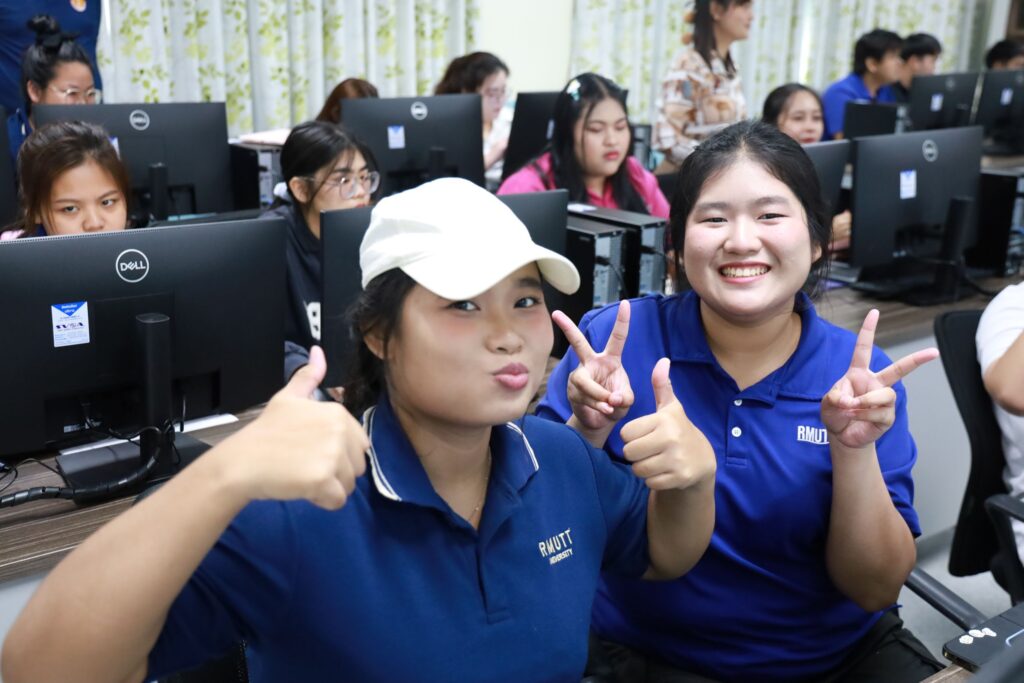 นางสาวเบญสิร์ยา ปานปุญญเดช จาก สวส. มทร.ธัญบุรี ร่วมบรรยายโครงการพัฒนาทักษะ AI ให้แก่นักศึกษาครุศาสตร์อุตสาหกรรม เพื่อเตรียมความพร้อมสู่การทำงานจริงและเป็นครูช่างในยุคอุตสาหกรรม 4.0