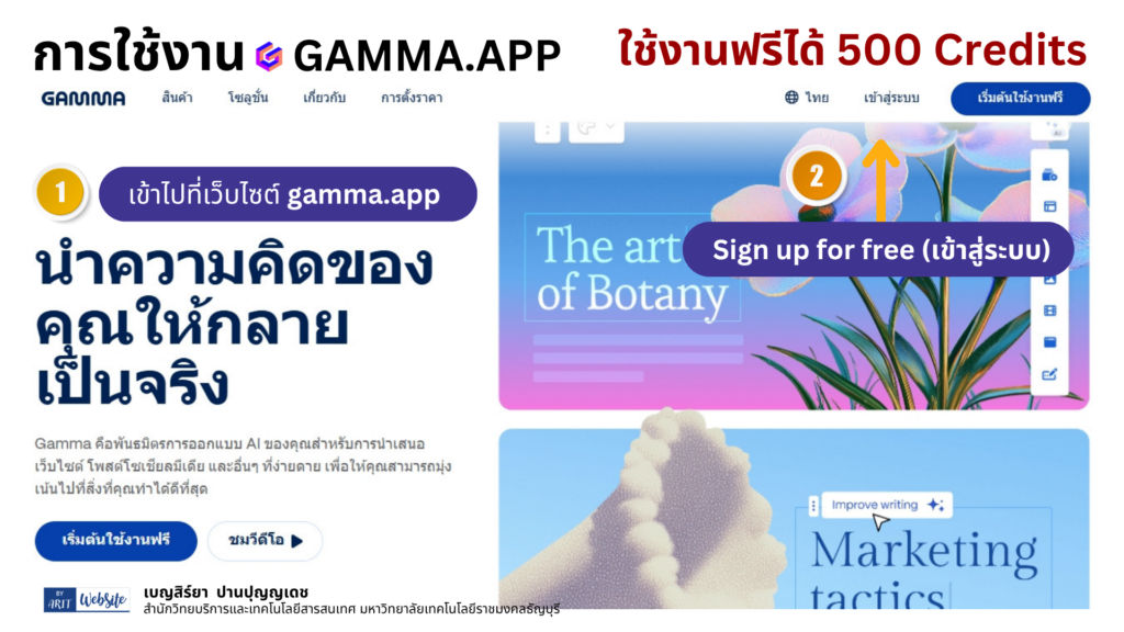  สร้างสรรค์งานนำเสนอและเอกสารด้วย AI ด้วย GAMMA.APP
