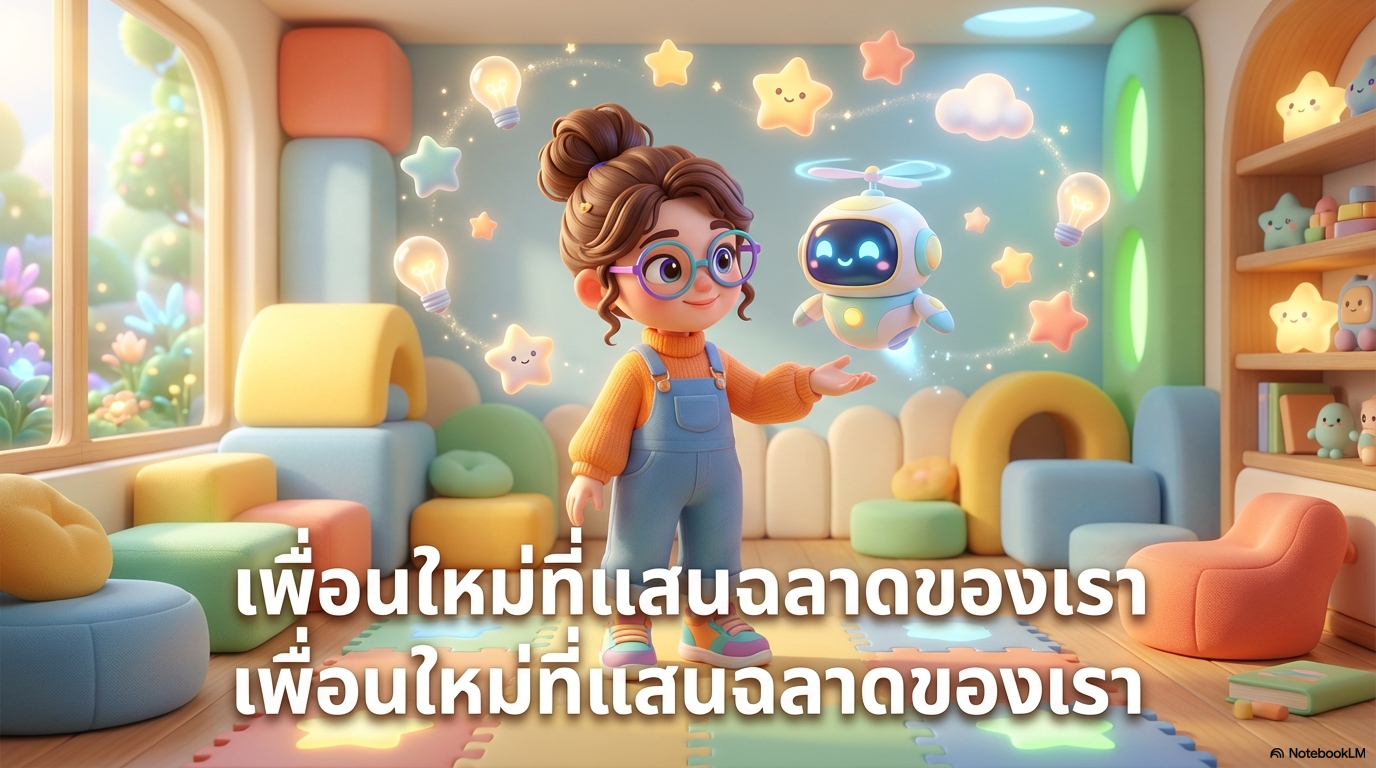 ตัวอย่างสไลด์ใน NotebookLM