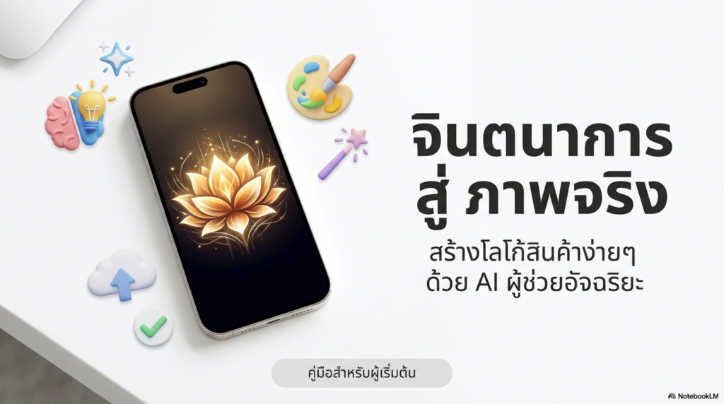 ตัวอย่างสไลด์ที่สร้างด้วย NotebookLM