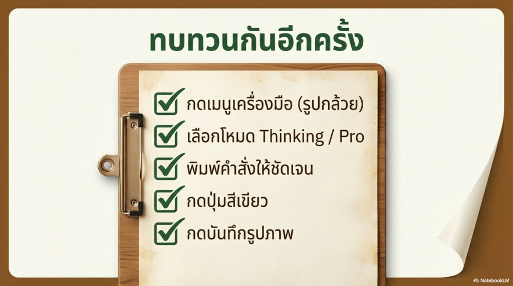 ตัวอย่างสไลด์ที่สร้างด้วย NotebookLM