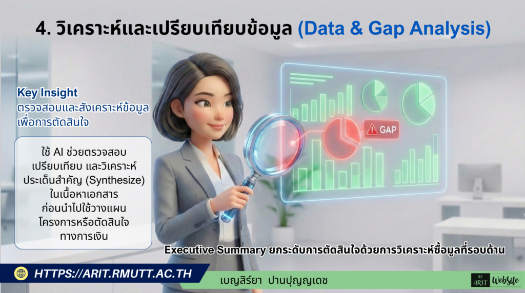 4. วิเคราะห์และเปรียบเทียบข้อมูล (Data & Gap Analysis)