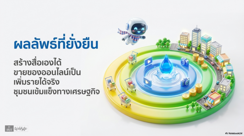 สไตล์ 33D Pixar ผสม Chibi น่ารัก ทันสมัย มืออาชีพ  ใช้ฟอนต์ภาษาไทยที่อ่านง่าย หัวข้อใหญ่ 45pt, เนื้อหา 26pt ความละเอียด 300 ppi สไตล์ 3D Pixar ผสม Chibi น่ารัก ทันสมัย มืออาชีพ โทนสีสดใส ฟ้า ขาว เหลือง เขียว แบบ Google style ตัวละครหลัก AI ผู้ช่วยฉานฉลาด