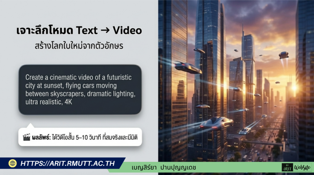 2 โหมดอัจฉริยะในการสร้างวิดีโอ