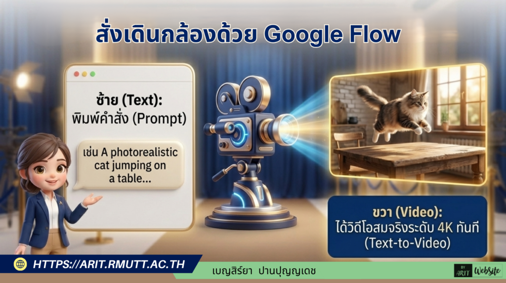 สร้างวิดีโอสมจริงระดับโปรด้วย Google Flow เปลี่ยนจินตนาการเป็นภาพยนตร์ด้วย AI