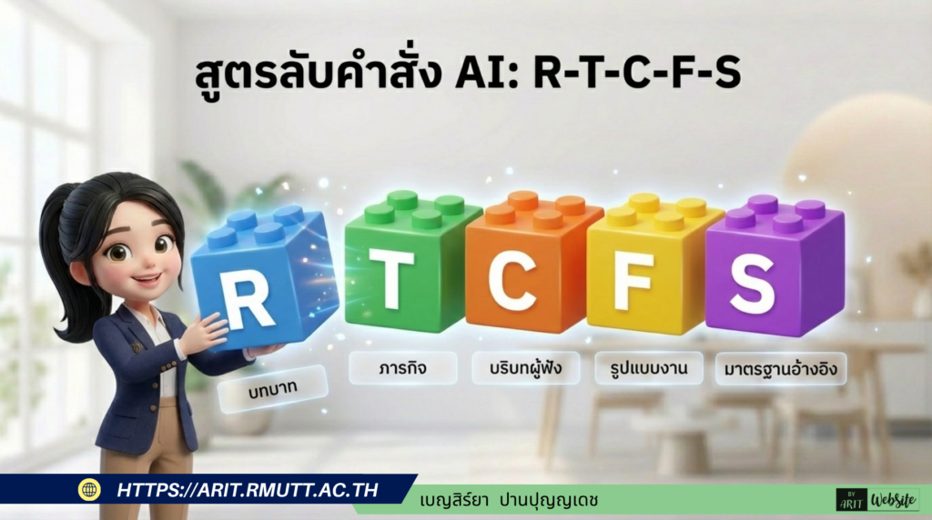 ครงสร้างการเขียน Prompt (คำสั่ง) ด้วยสูตร RTCF+