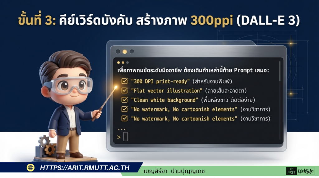 AI for Education : การออกแบบโปสเตอร์ สำหรับการเรียนการสอน ระดับมหาวิทยาลัย