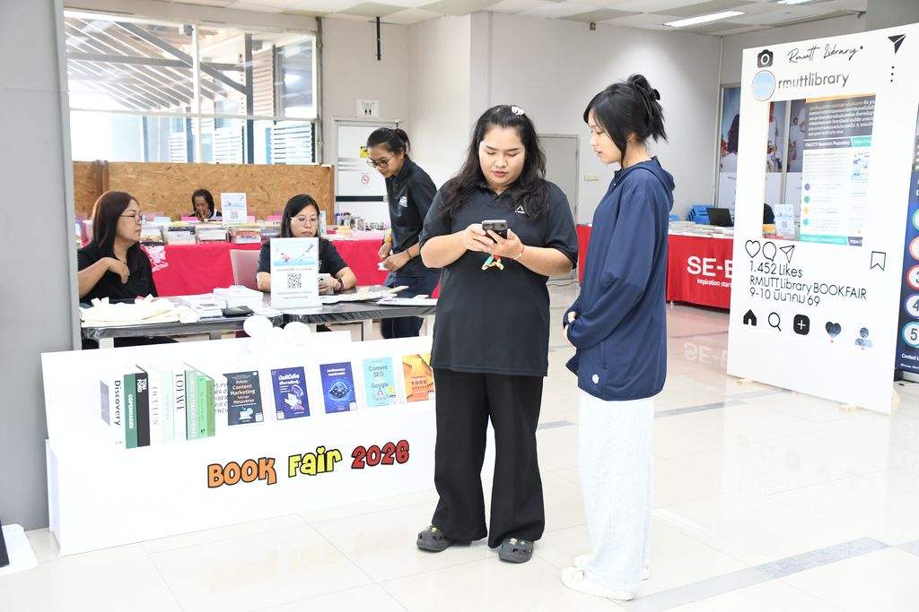 สวส. มทร.ธัญบุรี จัด Book Fair 2026 ส่งเสริมห้องสมุดเป็น Learning Space เปิดโอกาสผู้ใช้ร่วมเลือกหนังสือและสร้างการเรียนรู้ยุคใหม่