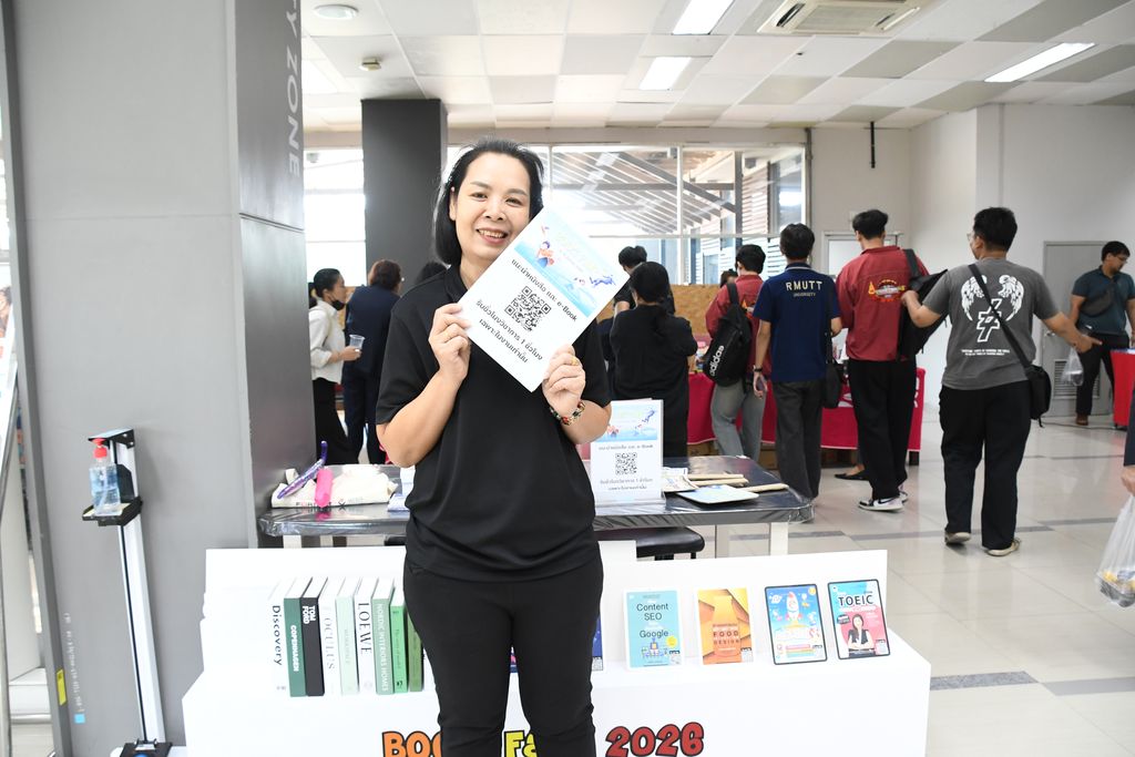 สวส. มทร.ธัญบุรี จัด Book Fair 2026 ส่งเสริมห้องสมุดเป็น Learning Space เปิดโอกาสผู้ใช้ร่วมเลือกหนังสือและสร้างการเรียนรู้ยุคใหม่