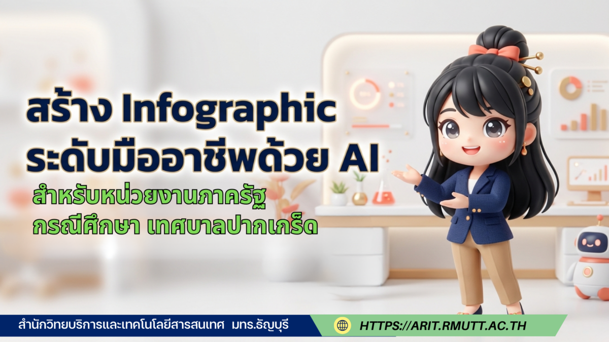 สร้าง Infographic ระดับมืออาชีพด้วย AI คู่มือฉบับปฏิบัติจริง สำหรับบุคลากรเทศบาลปากเกร็ด