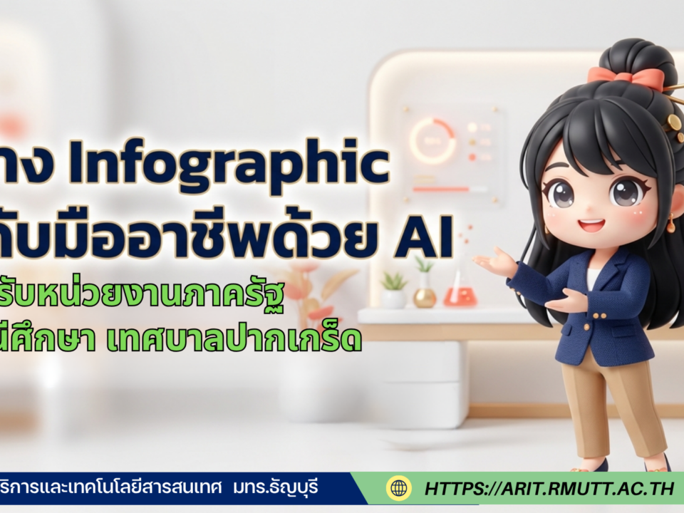 สร้าง Infographic ระดับมืออาชีพด้วย AI คู่มือฉบับปฏิบัติจริง สำหรับบุคลากรเทศบาลปากเกร็ด