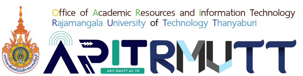 โลโก้สำนักวิทยบริการและเทคโนโลยีสารสนเทศ มทร.ธัญบุรี