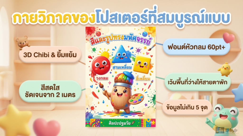 หลักการออกแบบโปสเตอร์สำหรับเด็กปฐมวัย