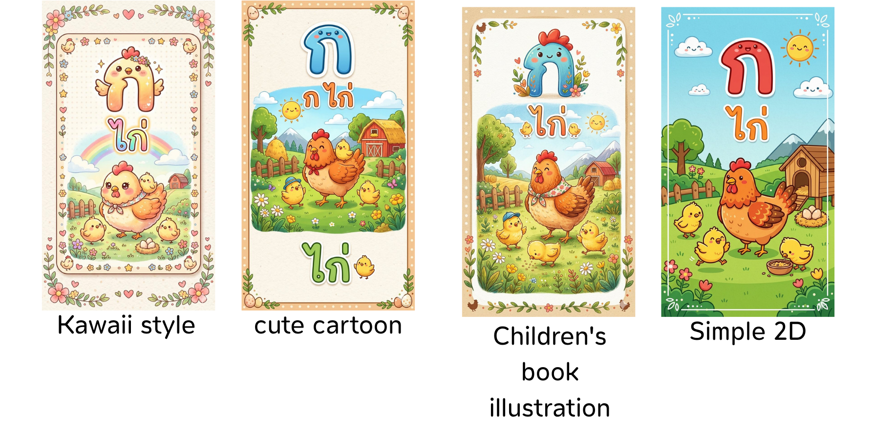 สไตล์ภาพที่เหมาะกับเด็กปฐมวัย