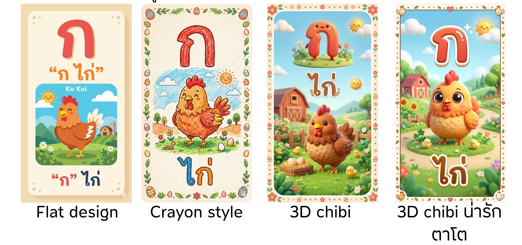 สไตล์ภาพที่เหมาะกับเด็กปฐมวัย