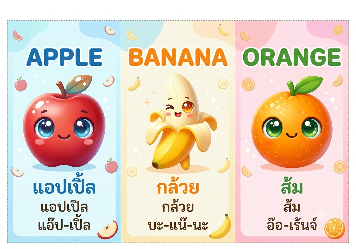 บัตรคำผลไม้