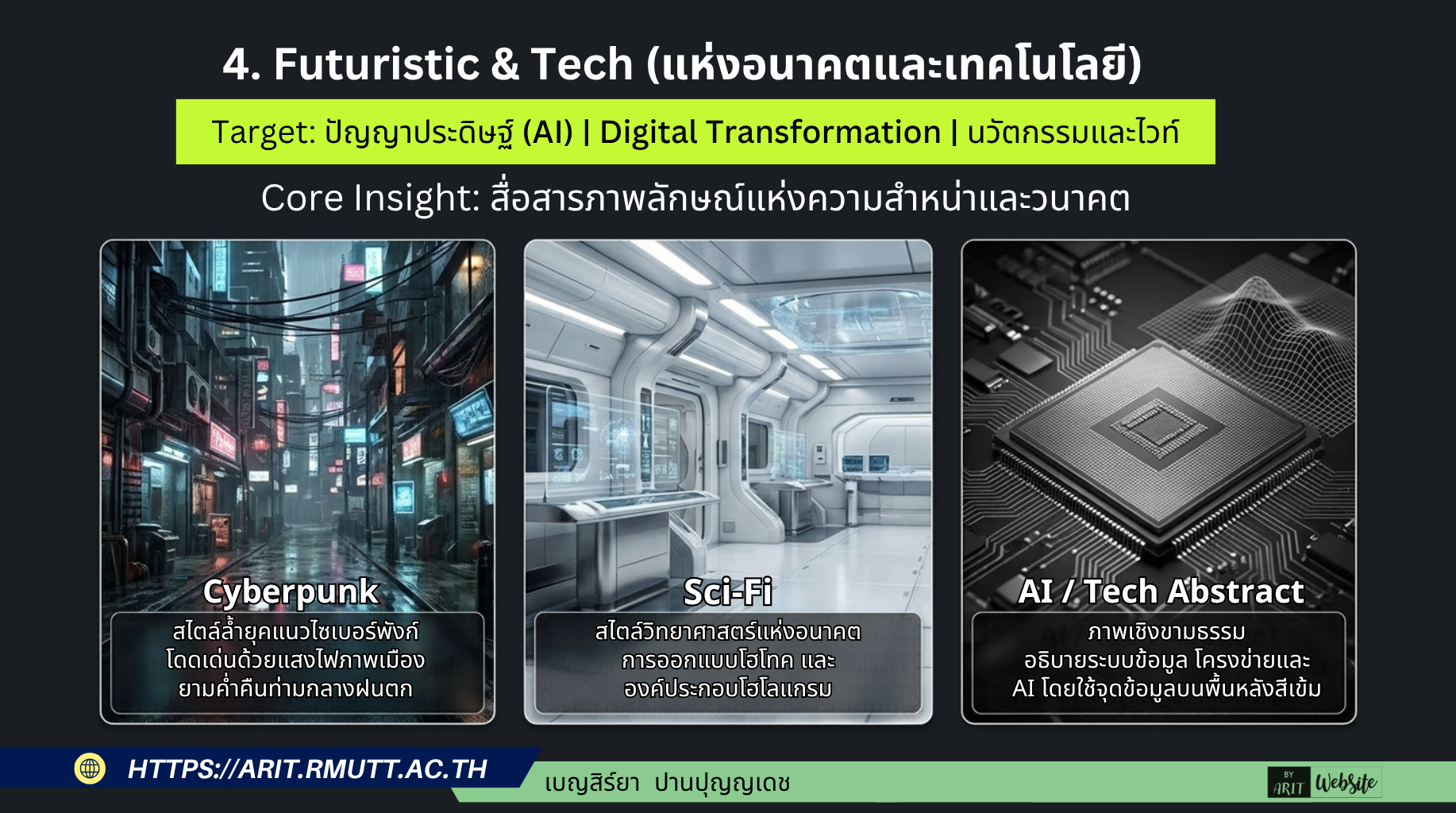 4. FUTURISTIC & TECH สไตล์แห่งอนาคตและเทคโนโลยี
