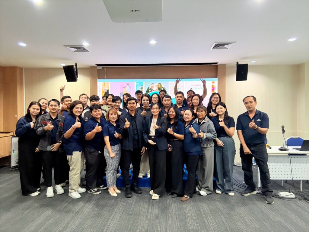 ภาพบรรยากาศการอบรม 25 กันยายน 2569 “เทคนิคการสร้างงานนำเสนออย่างมืออาชีพ ด้วย Canva และ PowerPoint”